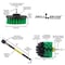 Drill Brush Power Scrubber By Useful Products 5 in W 5 in L Brush, Green G-S-4O-5X-QC-DB - alternate 6